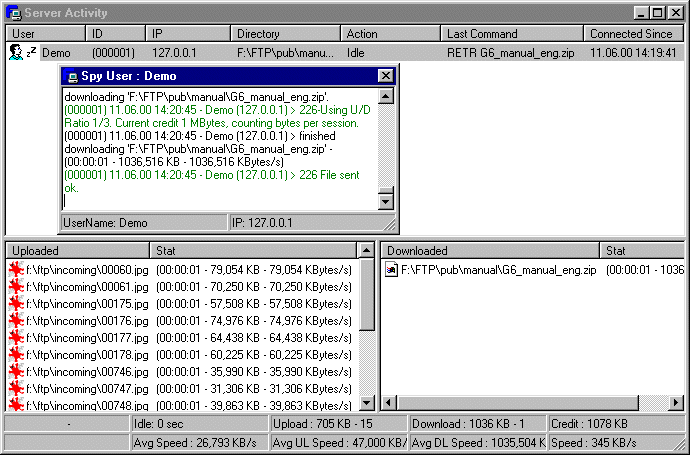 Server Activity